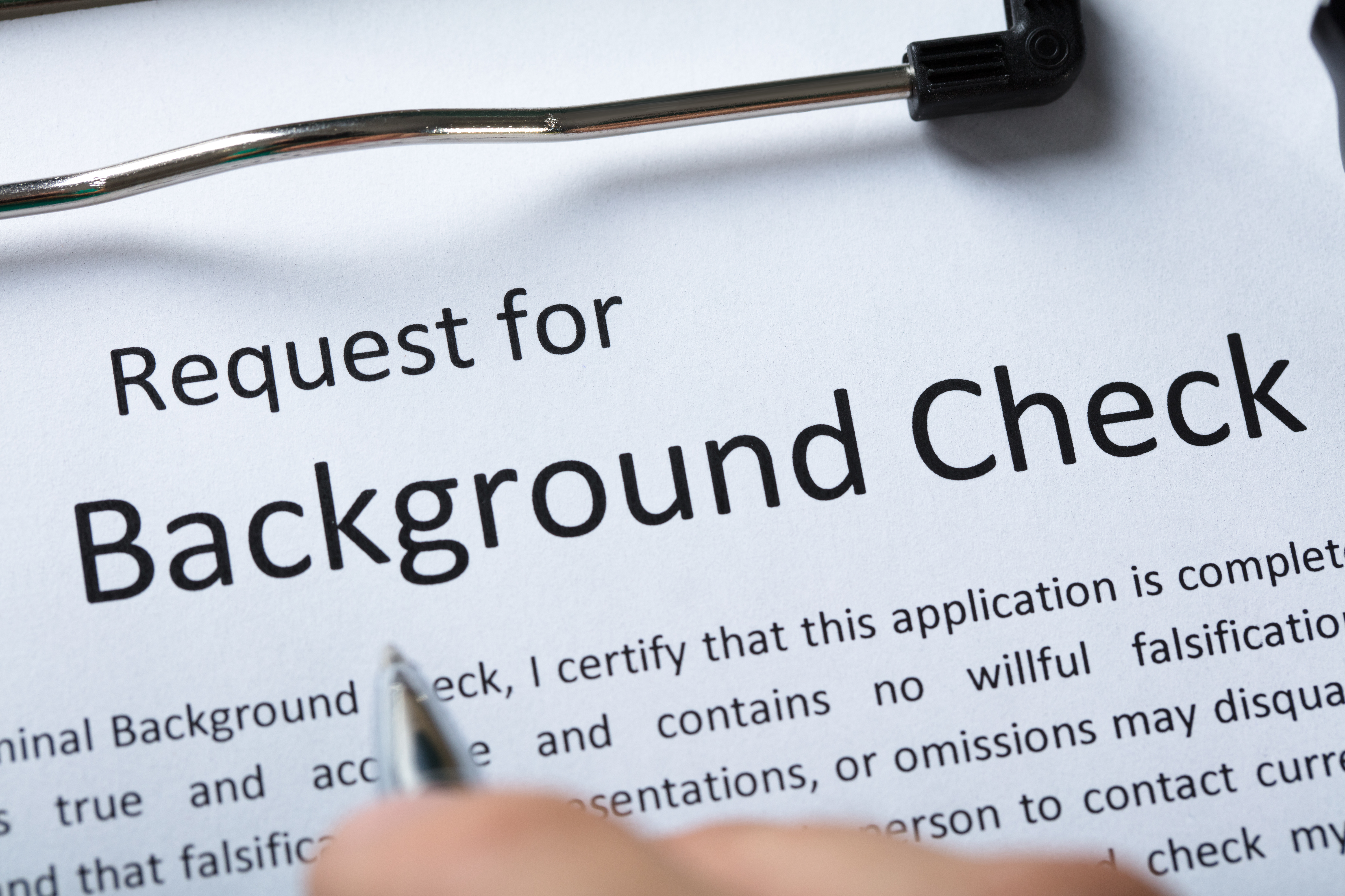 Background check document, emphasizing Michigan SORA regulations and their impact on public records