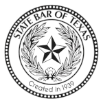 Official logo of the State Bar of Texas (TX), representing the organization supporting attorneys and regulating the legal profession in Texas.